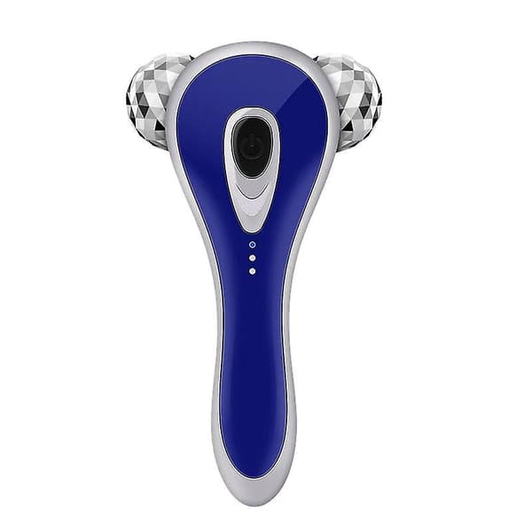 Mikrostroms 3D-rull ansiktsmassageapparat massageverktyg（Guld）