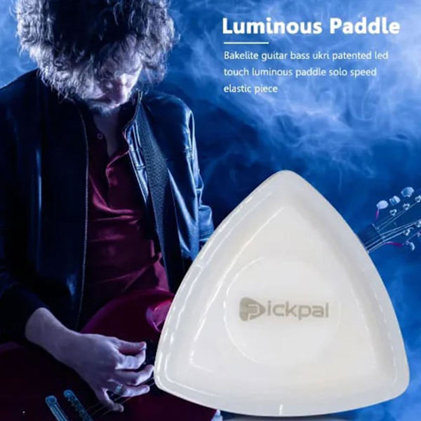 Pickpal gitarrplektrum - PICKPAL gitarrplektrumhållare för akustisk elgitarr (vit)