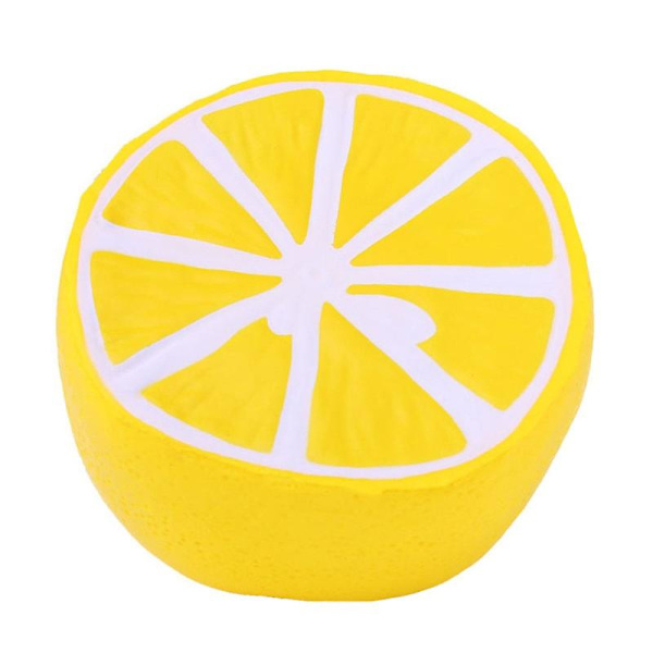 Simulerad frukt halv citron Squishy Slow Rising Doftande mjukt bröd tårta klämma barn vuxna stressavlastning leksak 10*10 cm