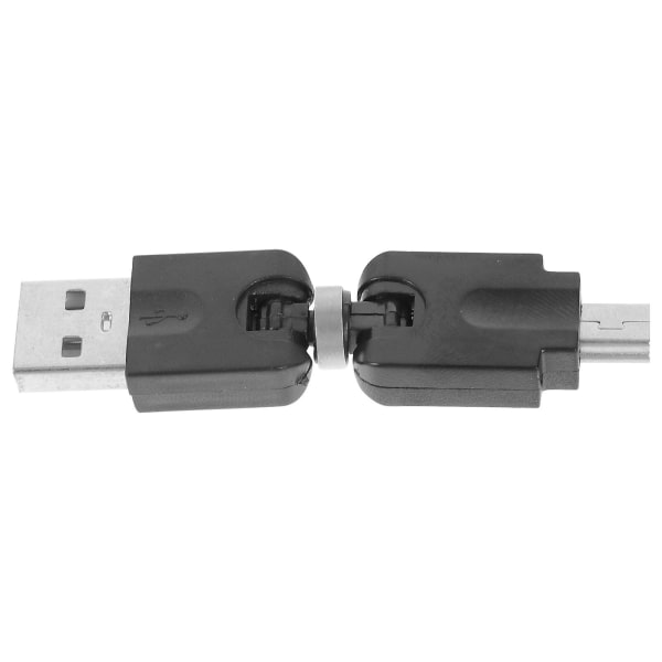 USB 5-bens til mini-USB-adapter USB-forlænger mini-USB-stik til computertilbehør (6.80X1.50X0.60CM, sort)