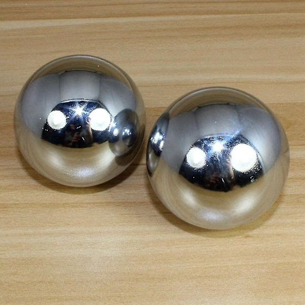 1 par fingerøvelses Baoding-kugler håndmassagekugler daglige meditationskugler（33mm）