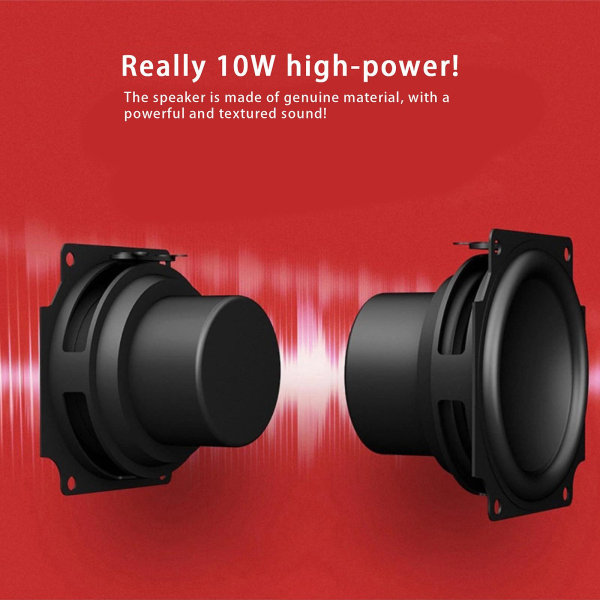 Lång ljudförstärkare, LED-pickupljus, subwoofer, datorbord, Bluetooth-högtalare, lång batteritid (svart)