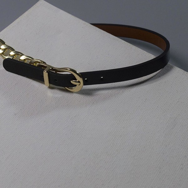 Justerbar PU læder snor choker halskæde, 39cm, sort, til kvinder piger