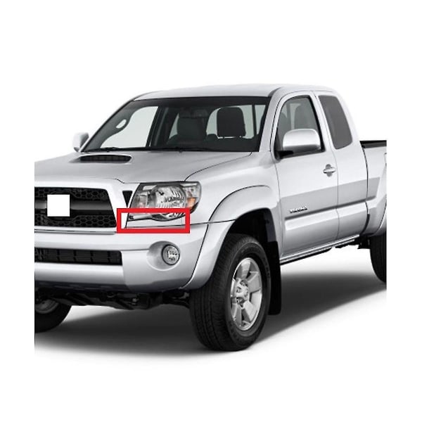 1 par kofangerfyld forlygte nederste trim til 2.7l 4.0l 2005-2011 spray sort 52513-04901 5251（sort）