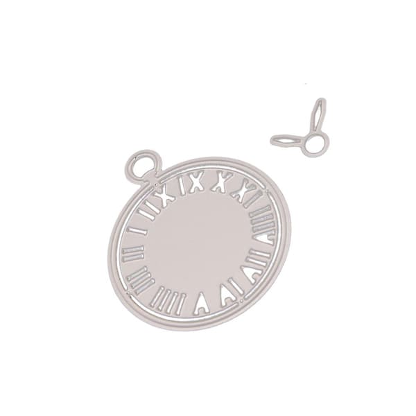 2 st/set klippbok stansmall metallritningsform (silver)