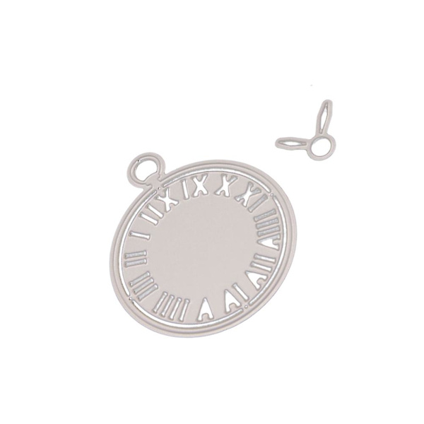 2 st/set Scrapbook-stansil Metallritningsstans (Silver)