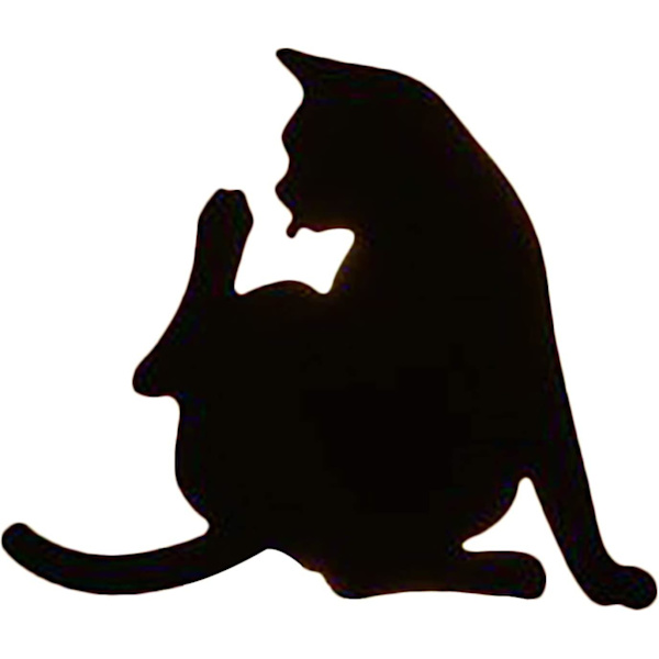 Kattenattlys Talk Control Nattlys Silhuettlys Vegglampe. Led