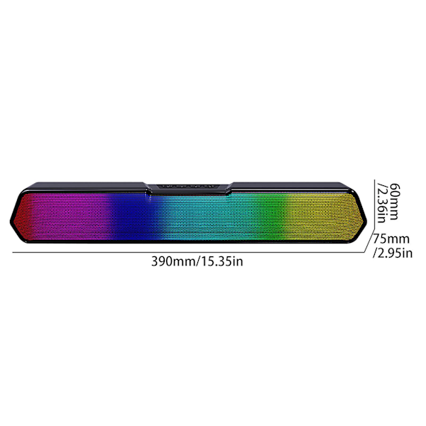 RGB Bluetooth-högtalarljusladdning trådlös bärbar högtalare Bluetooth-högtalare（A）