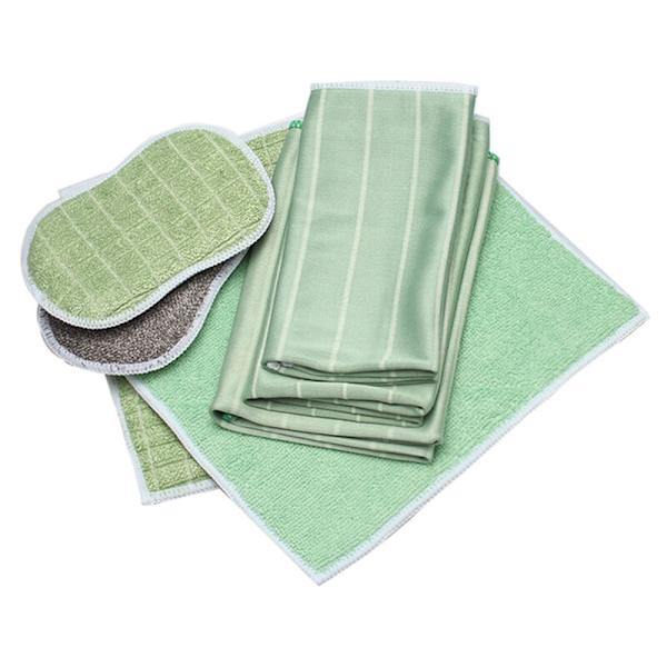6-pack mikrofiberdukar av bambu för fönster, spegel, kakel, kropp, mikrofiber, bambu, glas, hem, badrum