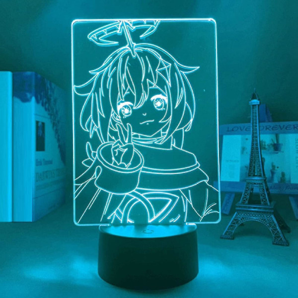 Genshin Impact Pai Meng Led 3d Lampe Lllusion Light Skrivebordslampe Japansk Anime Light For Child Soverom Dekor Nattlys Bursdagsgave Manga Gadget