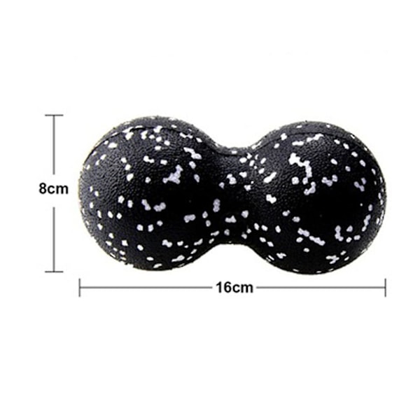 Massageboll | EPP fitness massageboll - 8*16cm svart och vita prickar