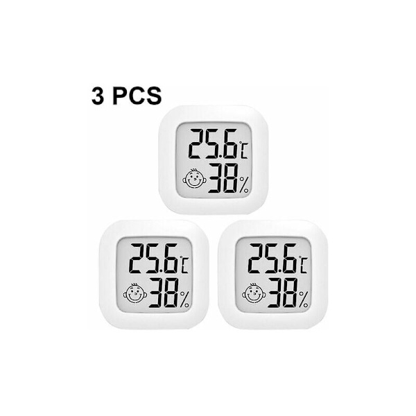FlkwoH 3-pack inomhus termometer, hygrometer, digital hygrometer