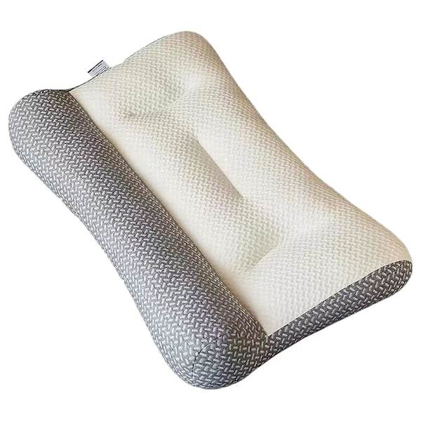Ergonomisk kudde, omvänd dragkraft sojabönfiber vård nackkudde, ergonomisk kudde för nack- och axelsmärtlindring, justerbara ergonomiska konturer O