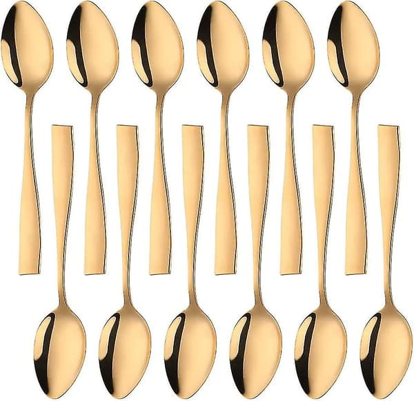 Dessertskeer, 12-pak, Guld