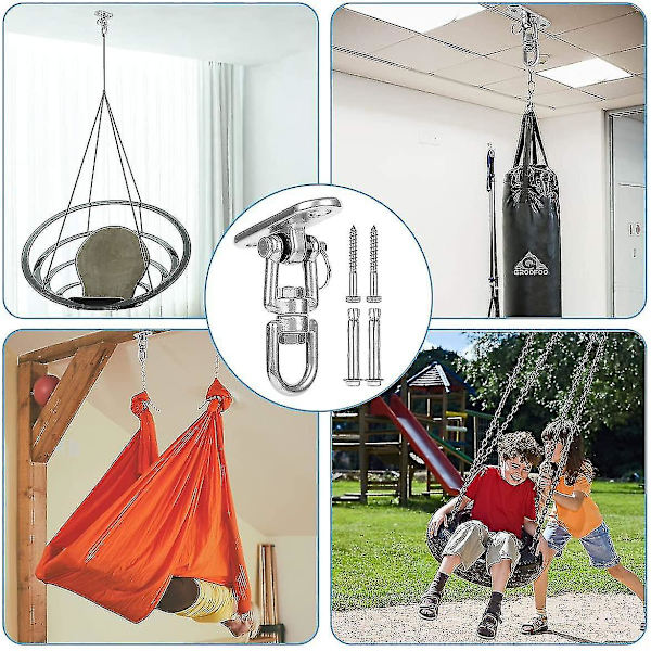 Heavy Duty Swing Hangers, Rustfrit Stål 450kg Belastning Swing Hooks