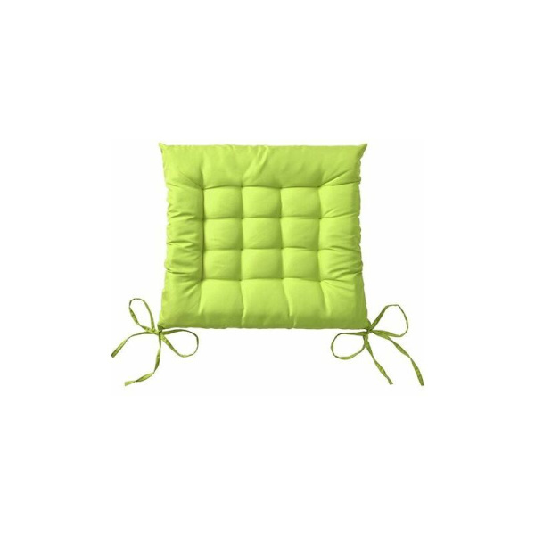 Lea trädgårdsstolsdyna - Set om 4 - Bekväm och tjock utomhusdyna - Perfekt för inomhus- och utomhusbruk - 40x40x5 cm - Äppelgrön