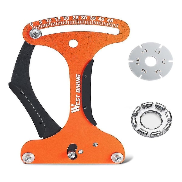 Eikerspenningsmåler, verktøy for sykkelhjul i aluminium, verktøy for justering av trådspenning Sykkeltilbehør