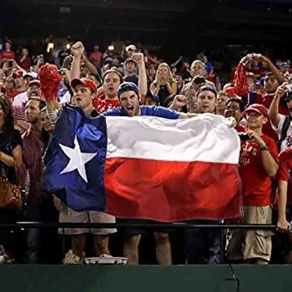 Texasin osavaltion lippu 3x5 jalkaa Kirjailtu ulkokäyttöön Raskaat liput Kestävät