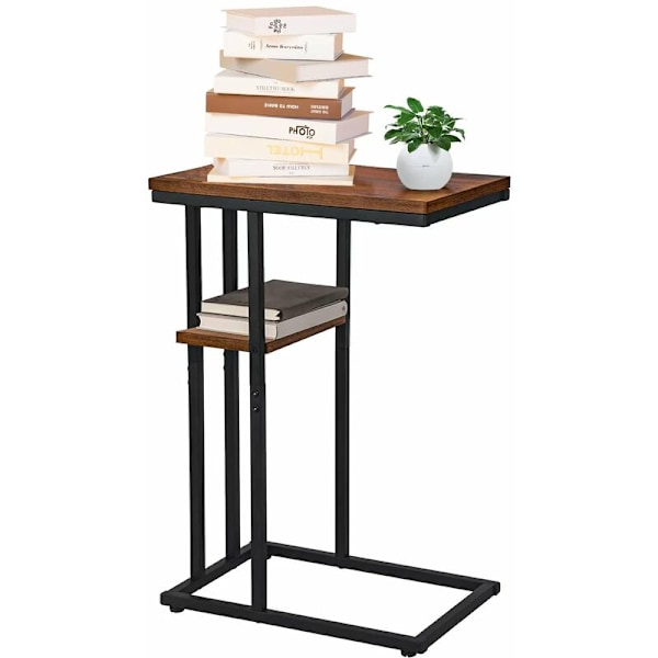 C-formad sidobord soffbord sängbord litet utrymme litet sidobord vardagsrum sovrum land snacks bord