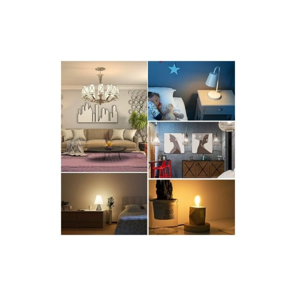 6W dimbar LED-lampa E27 varmvit 2700K, motsvarande 40W halogenlampa, AC220-240V, 6 st