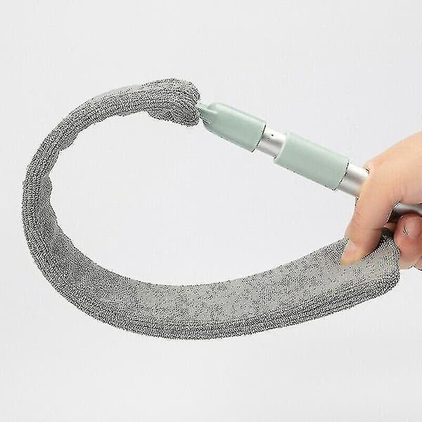 Sengekant støvbørste Langskaftet moppe Genanvendelig mikrofiber støver Fejebørste（1 stk）