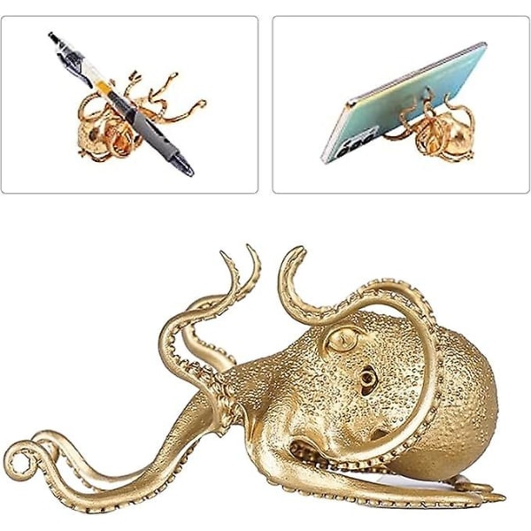 Octopus Phone Holder, Golden Octopus Phone Holder, Desk Phone Holder, Golden Octopus Phone Holder, Octopus Phone Holder, And Desk Creative Phone Holde