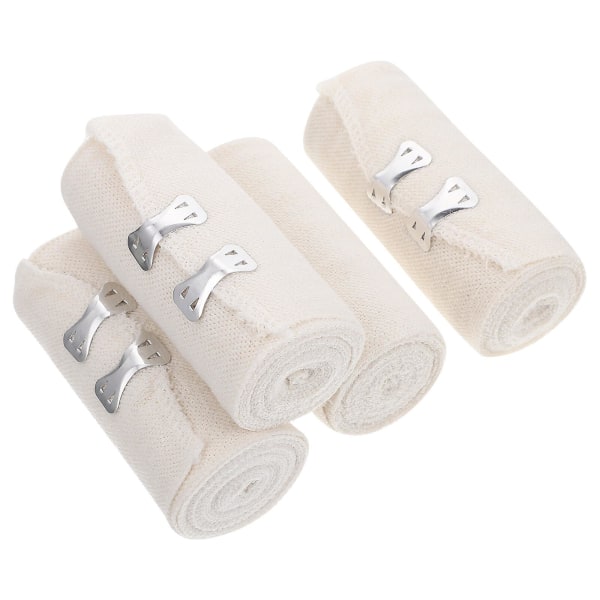 4 paket bärbara medicinska bandage, professionell sårtejp, multifunktionell medicinsk tejp (10.00X10.00X0.10CM, kakifärg)