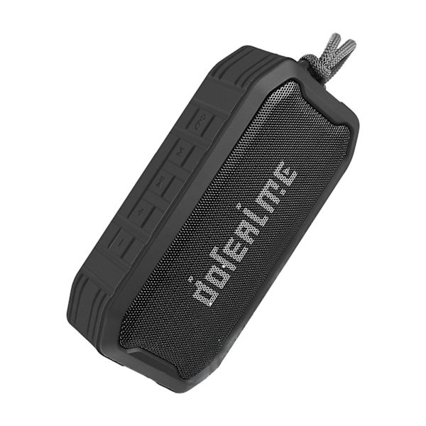 Den nya W02 Bluetooth-högtalaren är IP67,-border Multifunktionell（Svart）