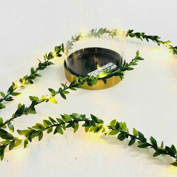 Ljusslinga - 30 LED - 3 m, Sovrum Jul Bröllop Fest Hemträdgård Utomhus Fe-ljus [Energiklass A+++]