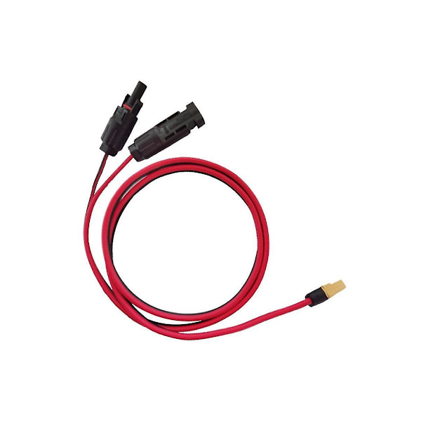 3 meter 12awg kontaktkabel Xt60 adapter till hane hona solkontakt förlängningskabel för portabel (svart röd)