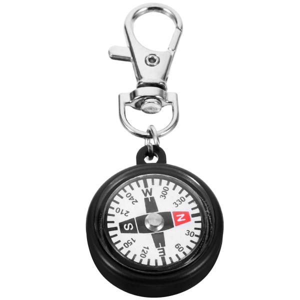 Kompas med nøglering kompas overlevelse lomme kompas vandre kompas plastik kompas (7.30X3.00X1.00CM, som vist på billedet)