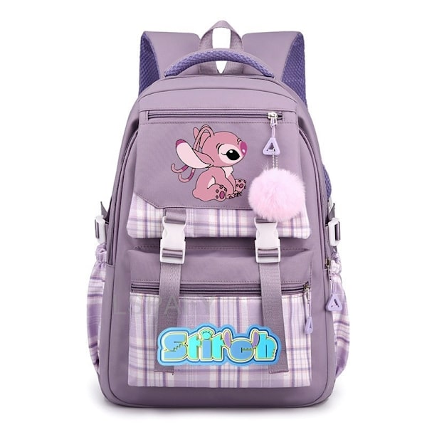 Ny Lilo og Stitch Stitch Stitch Skoletaske Student Rygsæk Rygsæk #15