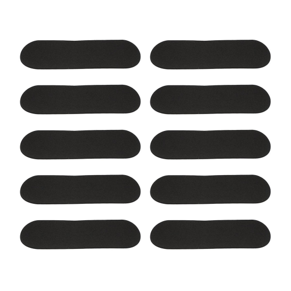 10 stykker finger skateboard skumtape anti-skli finger skateboard klistremerker (svart) (9.6X3.1X0.1CM, svart)