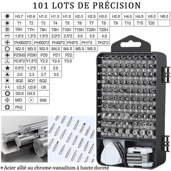 Precisionsskruvmejselset Kit Verktyg Liten Torx Skruvmejsel Box Macbook,iphone