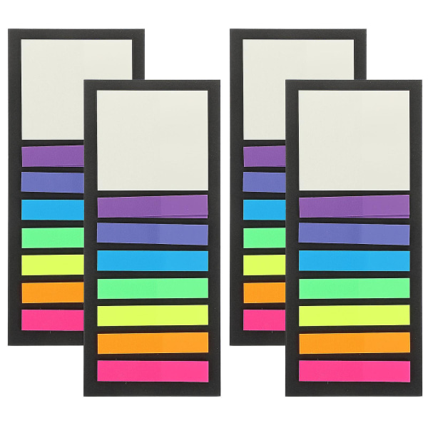 Kirjan korostusteippinauhat kirjan sivujen tarrat kirjojen tarrat kirjojen merkintöjen lisäämiseen hakemistokorostusnauha (4,4 x 0,8 cm, erilaisia ​​värejä 2)
