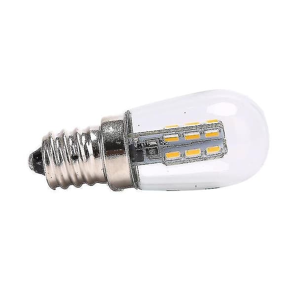 Led-pære E12 Glas Shade Lampebelysning Til Symaskine Køleskab（hvid）
