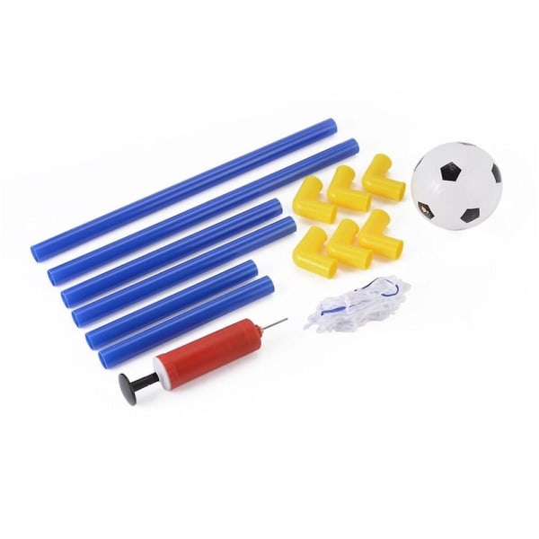 Bærbart mini-aftageligt fodboldmålsæt til børn - bedste gave til fodboldentusiaster (blå)