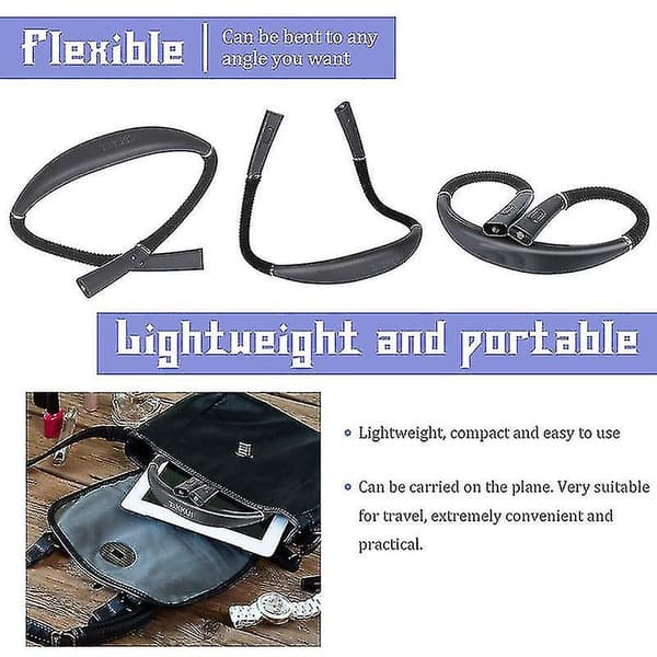 Nattlesing LED-leselys USB-lading Trefarget Trefarts Lesing Hengehals Leselys