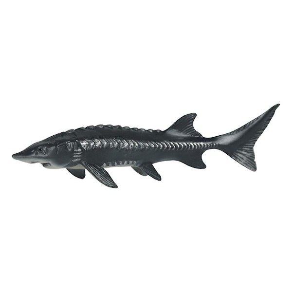 Plastik fiskemodel legetøj marine dyr model børns fisk kognitivt legetøj (3X5.1X15.5CM, som vist på billedet)