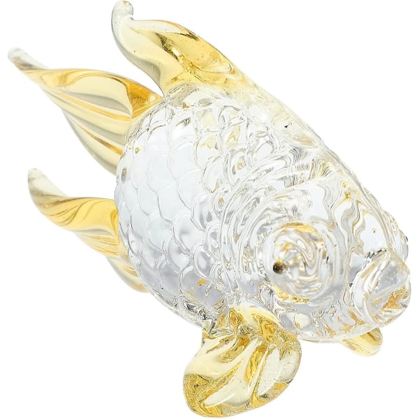 Håndblåst glass fisk figur Sjødyr Ornament for akvarium akvarium sjødyr til bursdagsgave