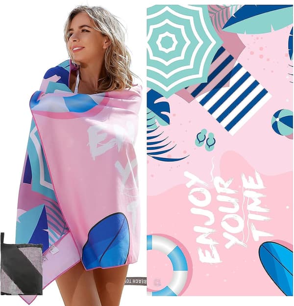 Uv-skyddsetikett Strandhandduk (18090cm)a)