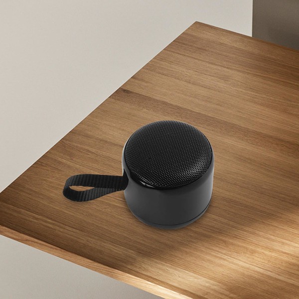 Mini Portable 5.0 Wireless Bluetooth Audio Couplet Stor volym Bekvämt utomhuskort Litet ljud Inbyggd mikrofon（Svart）