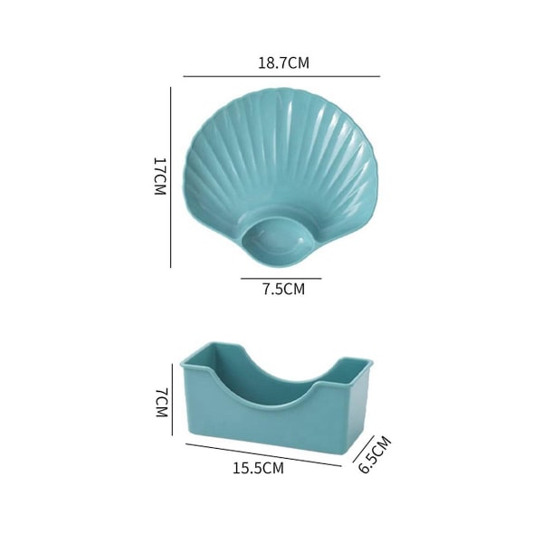 Flerfärgad snäckskål med ben, serveringsbricka för benförvaring, dessertfruktfat med botten