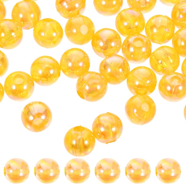 100 håndverksperler DIY løse perler dekorasjon spacer perler smykker lage perler løse perle dekorasjon (0.60X0.60X0.60CM, som vist på bildet)