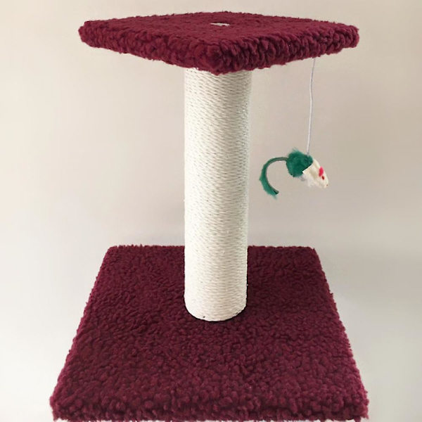 Katt leksaker, klösträd, säkra katt leksaker dubbelskiktsdesign idealisk för familjer med flera katter stimulerande lek och motion (rosa)