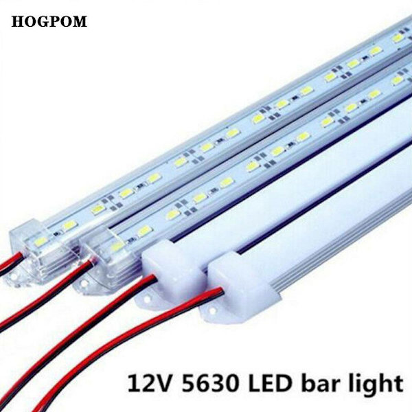 2023 Ny uppgraderad 12V 18W 50CM U Aluminium Shell LED-listfältljus för skåp（Vit）