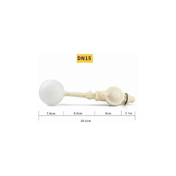2PCS Float Valve med justerbar arm, Differential Pressure Float Valve, 1/2 Float Valve för vattenbassäng, Float Ball Valve för tankmontering, aug