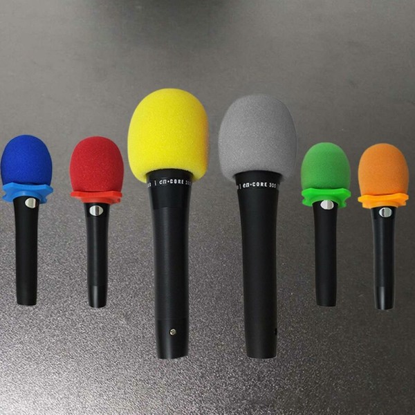 FlkwoH 10-pack tjockt skumvindskydd Mikrofon Scenmikrofon Set