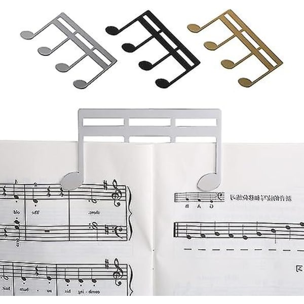 Musiknodemappe (sort), Dagbog Musikbogsmappe, Klavertryksmappe, Musikpartiturmappe