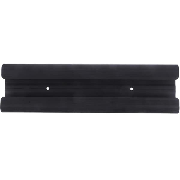 Vinglassholder under skap - rustfritt stål - sort (31,5 x 8,5 cm)